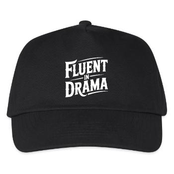 Fließend im Drama - Kinder Basecap - Schwarz - Vorne