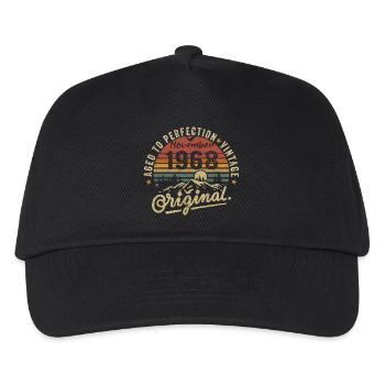 november 1968 birthday november 1968 - Kids’ Baseball Cap - black - Front