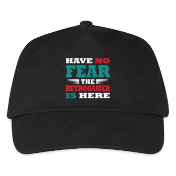Have no Fear the Retrogamer is here Outfit - Kids’ Baseball Cap - black - Front