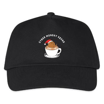 Cyber Monday Kaufrausch - Kinder Basecap - Schwarz - Vorne
