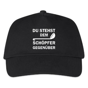 Du stehst dem Schöpfer Gegenüber - Kinder Basecap - Schwarz - Vorne