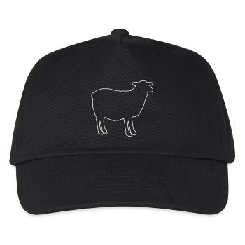Sheep Silhouette - Kids’ Baseball Cap - black - Front