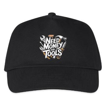 Besoin d’argent pour des outils – Chemise de bricolage - Casquette de baseball Enfant - noir - Devant