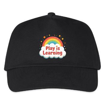 Spielen ist Lernen Vorschule Vorschule Kindergarte - Kinder Basecap - Schwarz - Vorne