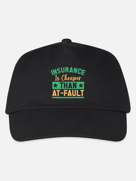 Insurance Agent Cheaper Than At-Fault - Kinder Basecap - Schwarz