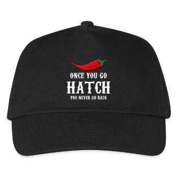 Hatch Chili Bold Typography - Kids’ Baseball Cap - black - Front