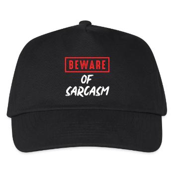 Beware of sarcasm - Kids’ Baseball Cap - black - Front