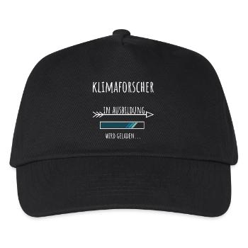 Klimaforscher Student Beruf Ausbildung Umwelt - Kinder Basecap - Schwarz - Vorne