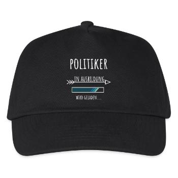 Politik Ausbildung Beruf angehender Politiker - Kinder Basecap - Schwarz - Vorne