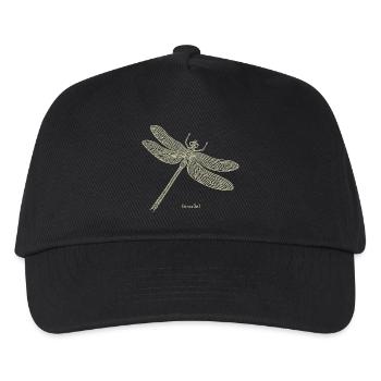 Libelle Odonata - Kinder Basecap - Schwarz - Vorne