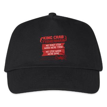 Crabe royal d’Alaska - Casquette de baseball Enfant - noir - Devant