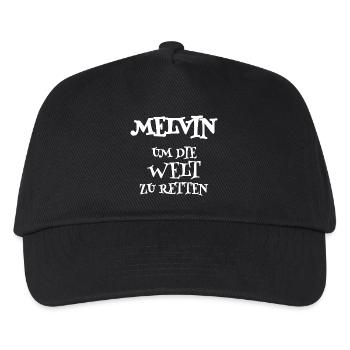 Retter Melvin - Kinder Basecap - Schwarz - Vorne