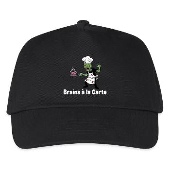 Zombie Chef Brains à la Carte Design - Kids’ Baseball Cap - black - Front