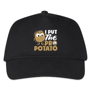 Taters Over Haters Kartoffel - Kinder Basecap - Schwarz - Vorne
