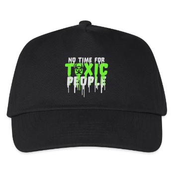 No Time Toxic People Boundaries Self Care Saying - Kids’ Baseball Cap - black - Front