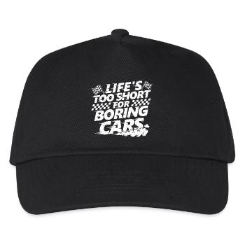 Life’s Too Short For Boring Cars Funny Racing - Kids’ Baseball Cap - black - Front