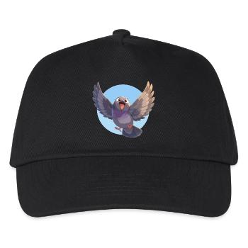 Tauben Taube - Kinder Basecap - Schwarz - Vorne