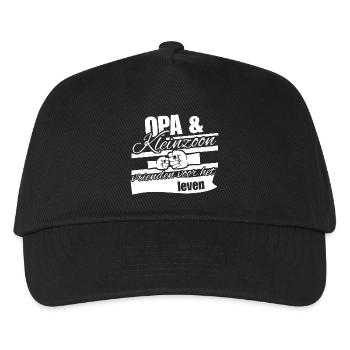 Grandpa & Grandson – Friends for Life - Kids’ Baseball Cap - black - Front