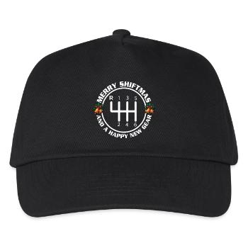 Merry Shiftmas Happy New Gear Funny Car Xmas Quote - Kids’ Baseball Cap - black - Front