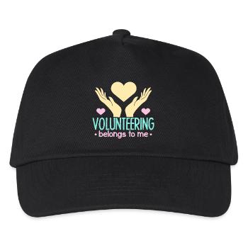 Volunteer Appreciation Belongs To Me Volunteer - Kids’ Baseball Cap - black - Front