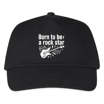 Born to be a rock star Guitar - Kids’ Baseball Cap - black - Front