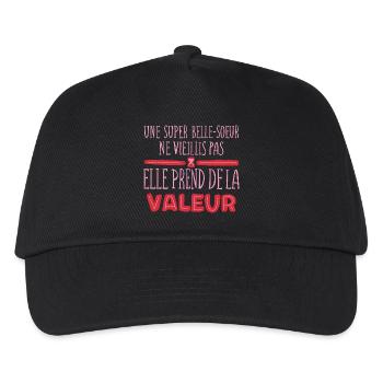 It doesn't age, it increases in value - Kids’ Baseball Cap - black - Front