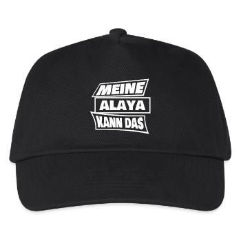 Alaya als Alaya - Kinder Basecap - Schwarz - Vorne