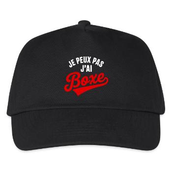 Ich kann nicht Boxen, Humor, Sportkampf - Kinder Basecap - Schwarz - Vorne