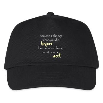 Changement ensuite - Casquette de baseball Enfant - noir - Devant
