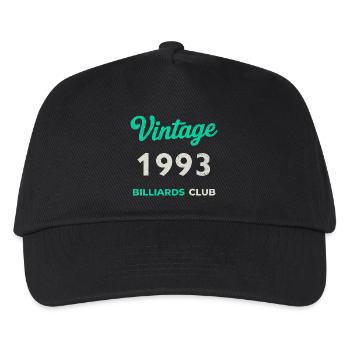 Vintage 1993 – Club de billard rétro Année de naissance - Casquette de baseball Enfant - noir - Devant