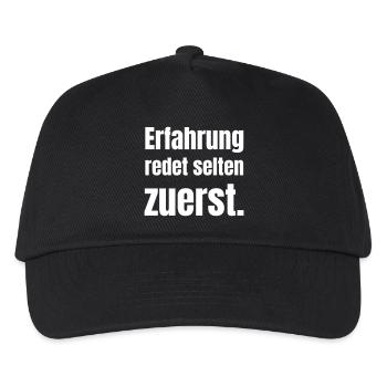 L’expérience parle rarement en premier - Casquette de baseball Enfant - noir - Devant