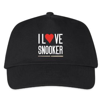 Ich liebe Snooker - Kinder Basecap - Schwarz - Vorne