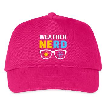 Sturm Meteorologie Meteorologe Tornado - Kinder Basecap - Fuchsia - Vorne