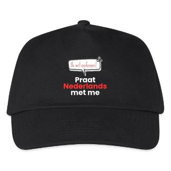 Speak Dutch with me - Kids’ Baseball Cap - black - Front