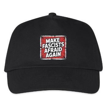 Make Fascist afraid again - Antifascist Merch - Kids’ Baseball Cap - black - Front