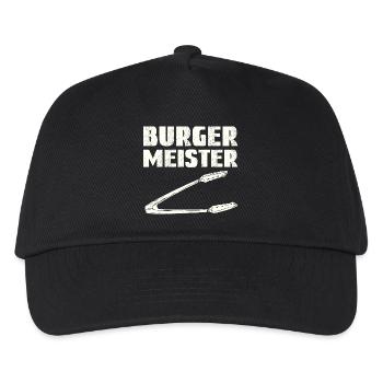 Burger Meister - Kinder Basecap - Schwarz - Vorne