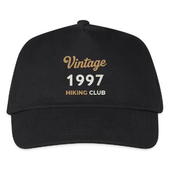 Vintage 1997 – Sailing Club Retro Geburtsjahr - Kinder Basecap - Schwarz - Vorne