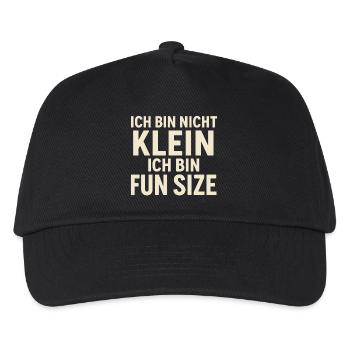 Je ne suis pas petite taille amusante - Casquette de baseball Enfant - noir - Devant