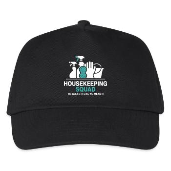Conception de nettoyage amusante - Casquette de baseball Enfant - noir - Devant