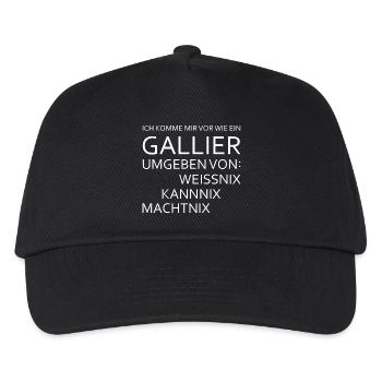 Ich komme mir vor wie ein Gallier - Kinder Basecap - Schwarz - Vorne