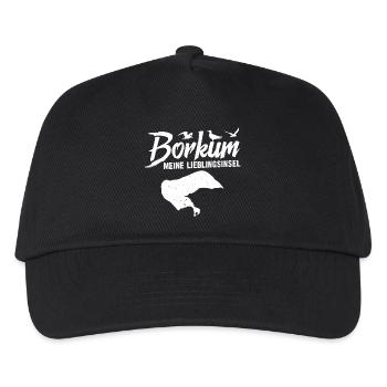 North Sea Holiday BORKUM MY FAVORITE ISLAND Funny - Kids’ Baseball Cap - black - Front