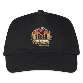 Geburtstagsgeschenk 1998 Original 1998 - Kinder Basecap - Schwarz - Vorne