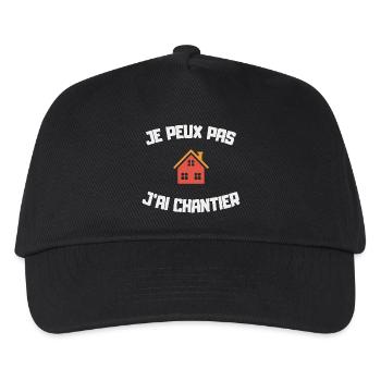 I can't I have a home DIY humor site - Kids’ Baseball Cap - black - Front