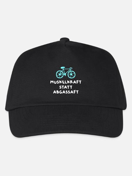 Fahrrad Kurier Rennrad coole Sprüche Quotes Humor  - Kinder Basecap - Schwarz