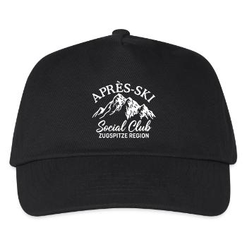 Après Ski Social Club Zugspitze Region Skiing - Kids’ Baseball Cap - black - Front