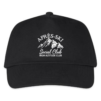 Après Ski Social Club High Altitude Club Skiing - Kids’ Baseball Cap - black - Front