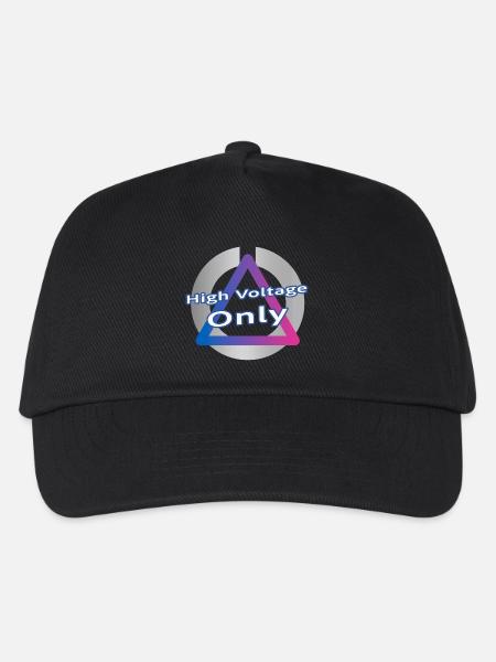 Elektro-Neon - Kinder Basecap - Schwarz