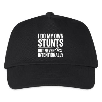 Je fais mes propres cascades mais jamais intentionnellement - Casquette de baseball Enfant - noir - Devant