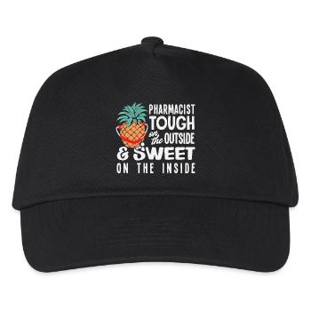 Ananas-apothekerin Süße, Harte Apotheke - Kinder Basecap - Schwarz - Vorne