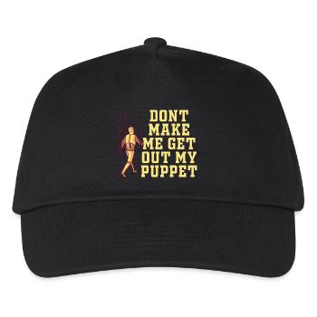 Ne me force pas à sortir ma marionnette - Casquette de baseball Enfant - noir - Devant